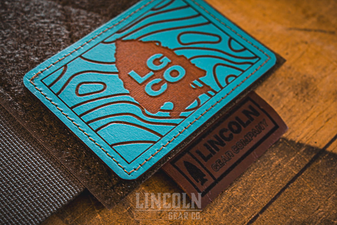 Leather LGCO Patch - Turquoise